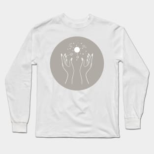 Manifest the Universe Line Art Long Sleeve T-Shirt